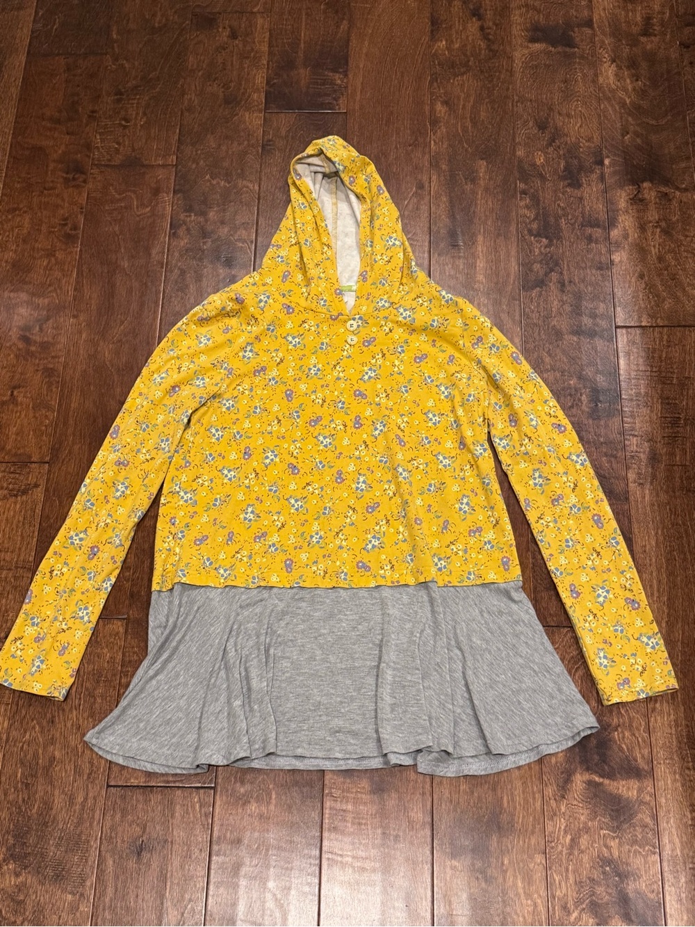 Matilda Jane 435 Once Upon A Time Floral Hooded Alchemy Tunic Top Sz 16
Girls